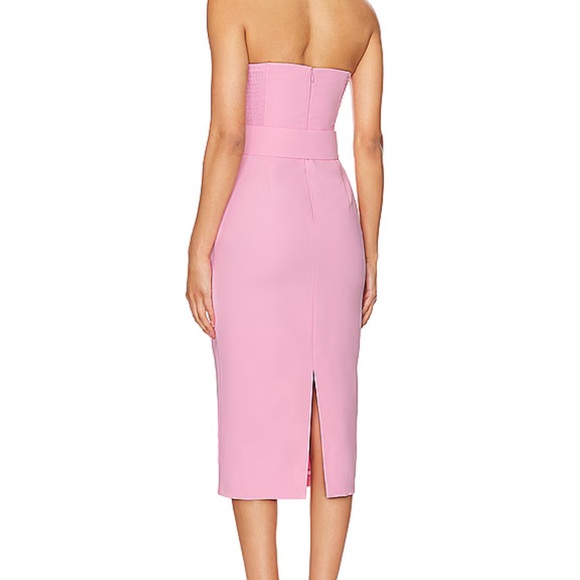 Amanda uprichard pink midi dress- like new - Picture 3 of 4